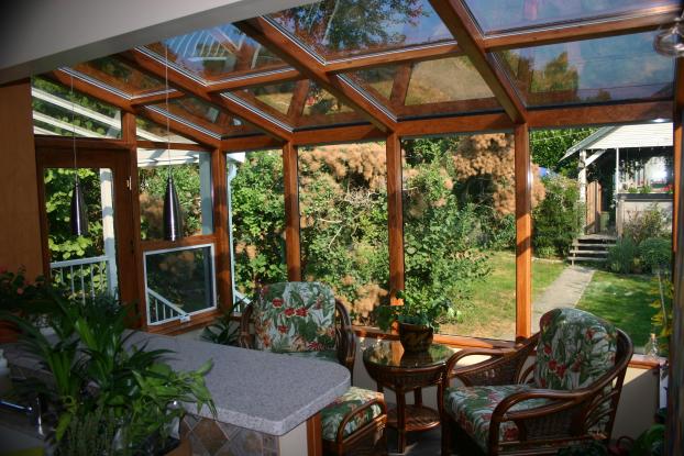 System 9 Wood Post and Beam Sunroom